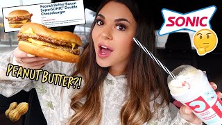 Sonics New PEANUT BUTTER BURGER  QampA  scary uber story grieving update [upl. by Zippel]