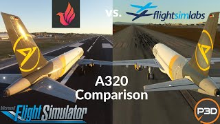 FSlabs P3D vs Fenix MSFS  A320 Comparison [upl. by Anaeda487]