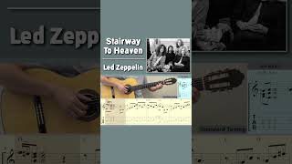 Stairway To Heaven  Led Zeppelin Guitar shorts guitartab fingerstyleguitar stairwaytoheaven [upl. by Christiansen985]