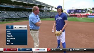 Bobby Witt Jr demonstrates the Six Fs of Fielding with Rex Hudler [upl. by Adnama]