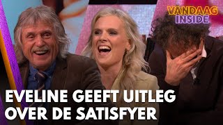 Vandaag Insidetrio hoort uitleg Eveline Stallaart over Satisfyer Ben ga jij even krom staan [upl. by Larual778]