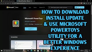 HOW TO SETUP MICROSOFT POWERTOYS ON YOUR PC FOR A BETTER WINDOWS EXPERIENCE [upl. by Sam462]