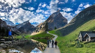 HIKING IN THE SWISS ALPS  MOST SCENIC HIKE EVER [upl. by Ivo]