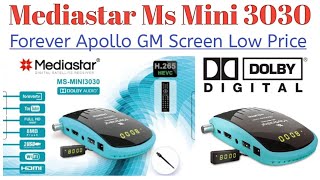 Mediastar Ms Mini 3030 Forever H265Dolby H10BiT Complete Details [upl. by Lalitta]