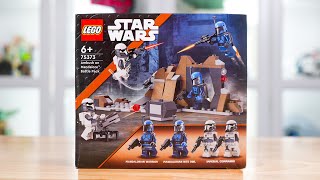 LEGO Star Wars 75373 AMBUSH ON MANDALORE BATTLE PACK Review 2024 [upl. by Odnalor]