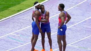 US disqualified from mens 4x100 relay as Canada takes gold [upl. by Macleod677]