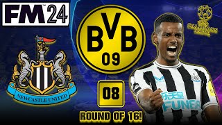 FM24  Dortmund  08  Newcastle Drawn in the Champions League  Football Manager 2024 [upl. by Kcin710]