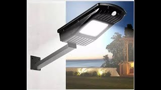 Lampara Para Exterior Solar Led De 30w Con Sensor De Luz [upl. by Searby638]