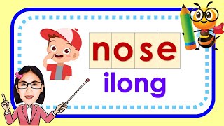 Spelling Lesson EnglishTagalog  Body Parts [upl. by Earlene]