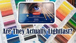 How Lightfast Are Derwent Lightfast Coloured Pencils One Year Full Sun Window Test Results [upl. by Repmek]