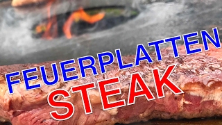 WAGYU PICANHA auf der FEUERPLATTE grillen  Klaus grillt [upl. by Slen]