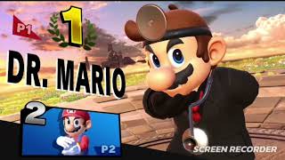 Super Smash Bros Ultimate  Dr vs Mario Double Spike Brawl [upl. by Annaer]