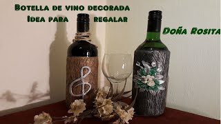 Como adornar botellas de vino para regalo [upl. by Halonna]