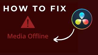 Fix quotMedia Offlinequot Warning DaVinci Resolve 18│19 [upl. by Sanalda927]