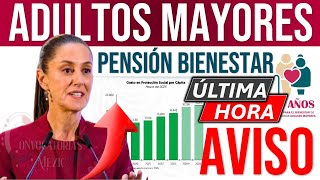 💸De ultimo minuto💥MEGA REGALO🎁ADULTOS MAYORES 📆😱 RECIBIRÁN PAGOS Y AUMENTOS PENSIÓN 65 Y MAS [upl. by Dell]