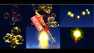 The new screaming dragon rocket in fireworks playground Roblox [upl. by Esinart495]