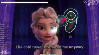 osu meets Frozen  Let It Go Idina Menzel [upl. by Nnyw]