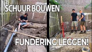 120 JAAR OUD HUIS RENOVEREN 4  FUNDERING VOOR DE SCHUUR MAKEN [upl. by Renick]