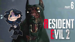 WHO LET THE DOGS OUT for real put em back  Resident Evil 2  Part 6 Leon [upl. by Huldah]