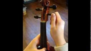 How to Tune a Violin or Viola Using the Pegs [upl. by Ademla]