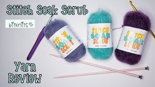 Stitch Soak Scrub Yarn Review  Lion Brand yarn review [upl. by Penoyer305]