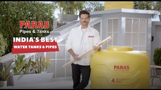 Paras Water Tanks  India’s Best Water Tanks and Pipes  FtAnil Kapoor  Paras Group [upl. by Rahcir]