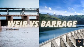 Difference between weir and barrage [upl. by Aivull]