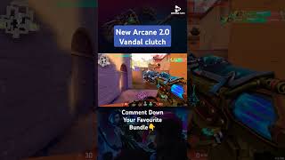 Arcane 20 Skin🔥🔥🔥🤯 valorant arcane2 arcaneskin jinxleagueoflegends valorantgameplay clutch [upl. by Ahsinod857]