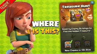 Where is Treasure Hunt Event in Clash of Clans [upl. by Luapsemaj]