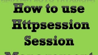 Servlet Java Tutorial Part 7 How to use HttpSession Session Management [upl. by Hinman]