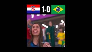 Croatia vs Brazil World cup penalty shootout shortvideo football brasil [upl. by Efar641]