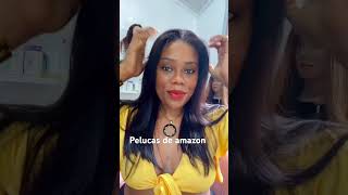 Pelucas de Amazon blackhair amazonfinds amazonwigs wigreview wiginstall [upl. by Pages913]