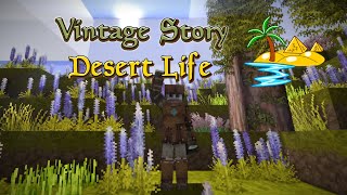 Vintage Story Desert Life Ep 47 Temperate Treasures [upl. by Zoila]