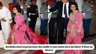 Rachida Dati en princesse des mille et une nuits lors du dîner dÉtat au Maroc [upl. by Ole]