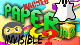 how to hack paperio invisible hack [upl. by Urbannal86]