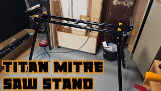 Titan Mitre Saw Stand Does Budget Mean Bad [upl. by Anwadal911]