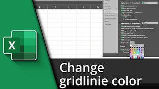 How to change gridline color in Excel ✅ Tutorial [upl. by Ursel]