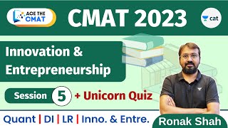 Ace the CMAT 2023  I and E  Session 5  Concept and Quiz  Ronak Shah [upl. by Eleen]