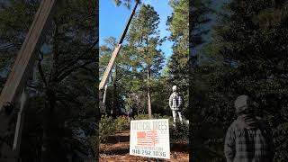 Craning out a pine top [upl. by Nyliac]