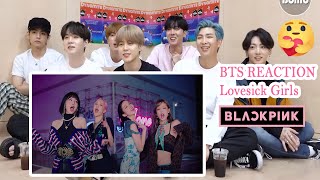 BTS REACTION  BLACKPINK – ‘Lovesick Girls’ MV NEW 2020 [upl. by Winwaloe]