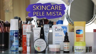 Rotina skincare de pele mista e sensível [upl. by Atnuhs]