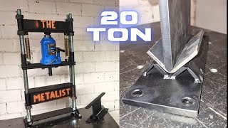 DIY 20 TON Workshop Press  Ultimate press brake machine [upl. by Nussbaum267]