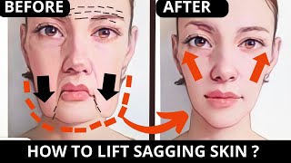 TOP FACIAL EXERCISE FOR SAGGING SKIN SAGGING JOWLS SAGGING CHEEKS [upl. by Kcirdla94]