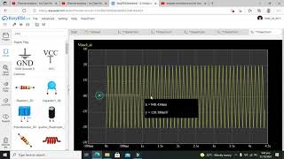 how to use an oscilloscope in easyEDA simulations [upl. by Bramwell]