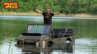 Testing our LuAZ 967 Amphibious Army Vehicle [upl. by Eniamaj]