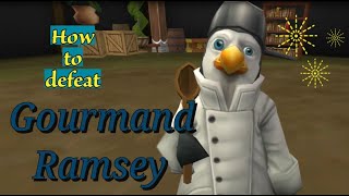 Wizard101 Gourmand Ramsey Angry Tent Dungeon Rough Waiter Quest Novus [upl. by Nnazil]