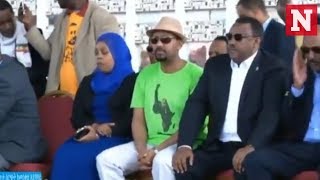 Ethiopian PM rushed off stage after explosion at rally [upl. by Oicam]