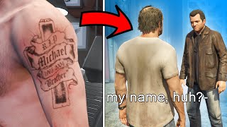 GTA V  Friends React to Your New Tattoo [upl. by Aralomo]