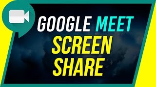 How to Share Screen in Google Meet [upl. by Oznohpla]