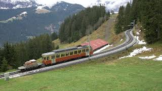 BLM Bergbahn Lauterbrunnen – Mürren Historic 11 Runs [upl. by Anirroc]